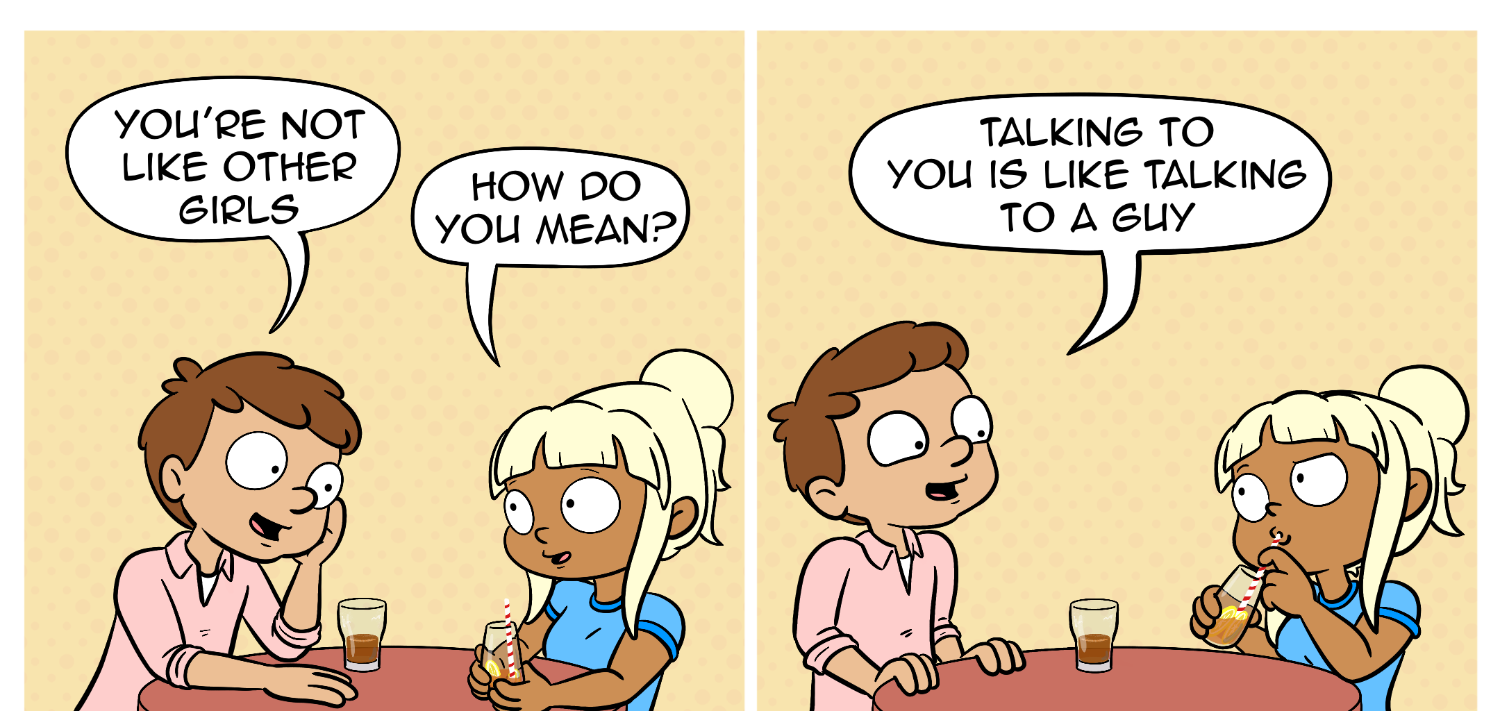 Whats Left Comics - Episode 30, Page 1: Not like other girls