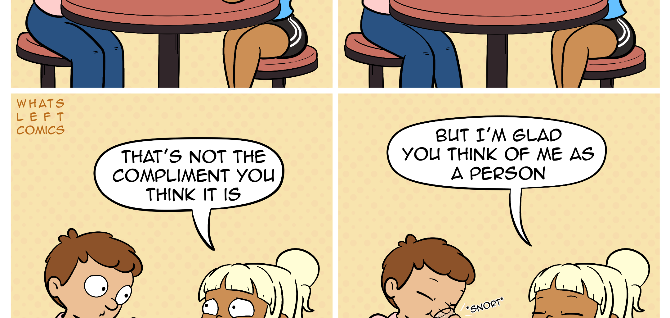 Whats Left Comics - Episode 30, Page 1: Not like other girls