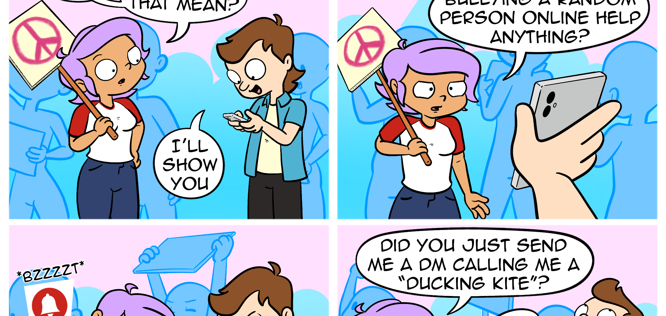 Whats Left Comics - Episode 33, Page 1: Online activism