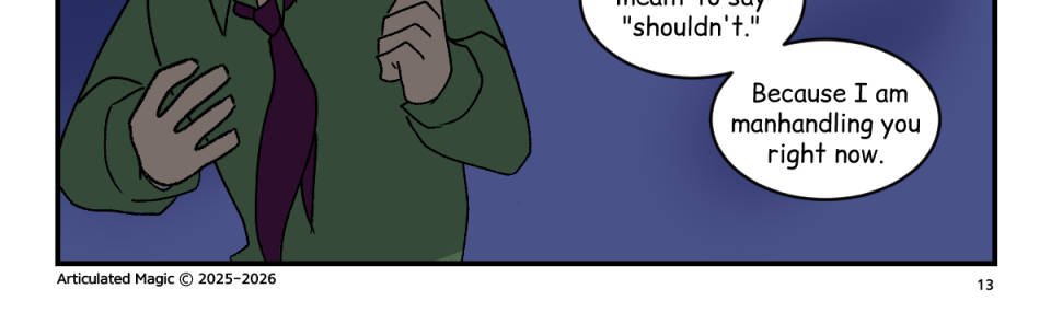 Articulated Magic  - Episode 84, Page 1: Chapter 6, Page 13