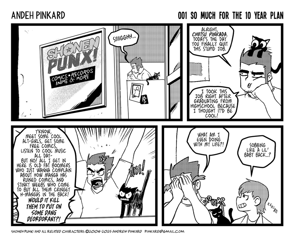 Shonen Punx! - Episode 1, Page 1: 001 So much for the 10 year plan