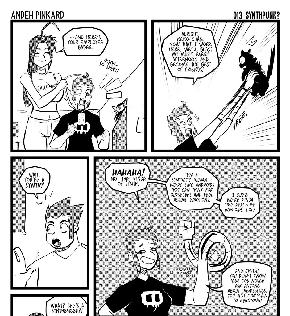 Shonen Punx! - Episode 13, Page 1: 013 Synthpunk?