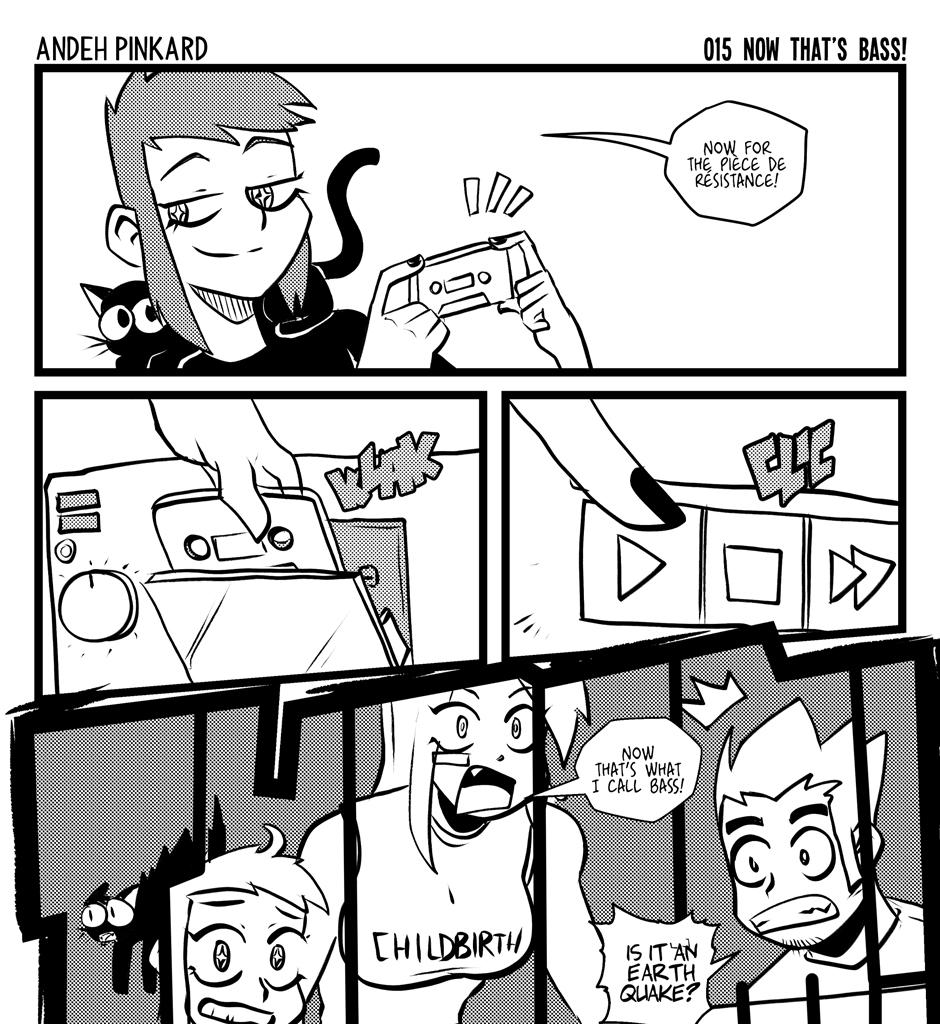 Shonen Punx! - Episode 15, Page 1: 015 Now that's bass!