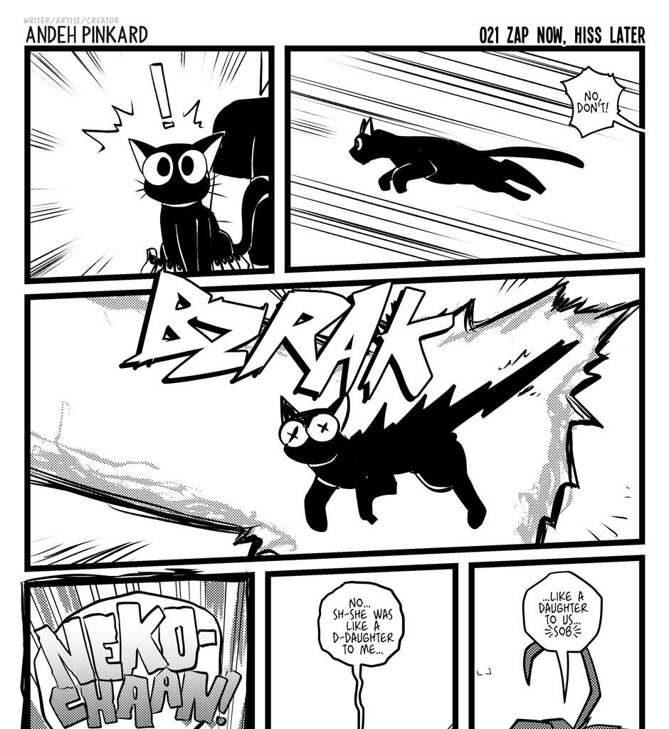 Shonen Punx! - Episode 21, Page 1: 021 Zap now, hiss later