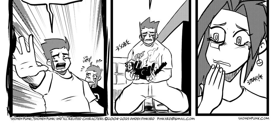 Shonen Punx! - Episode 21, Page 1: 021 Zap now, hiss later