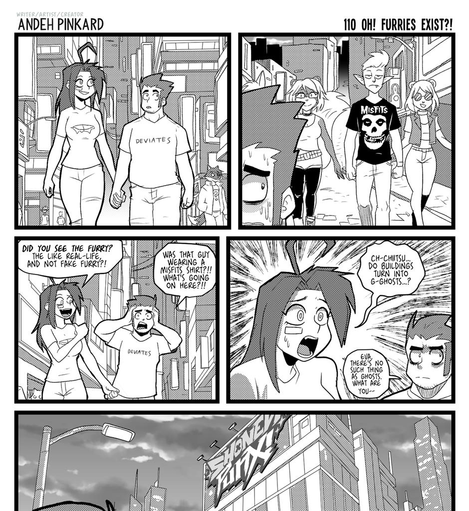 Shonen Punx! - Episode 110, Page 1: 110 oh! Furries Exist?!