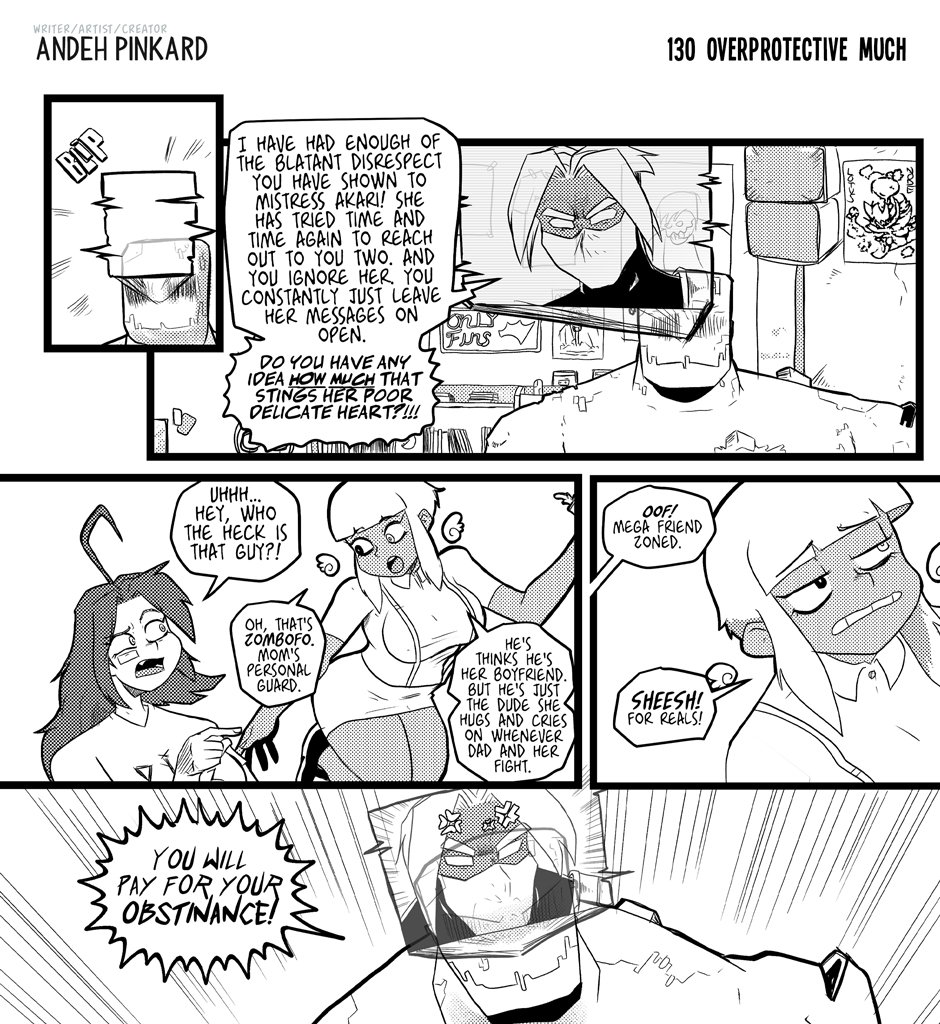 Shonen Punx! - Episode 130, Page 1: 130 Overprotective- Much