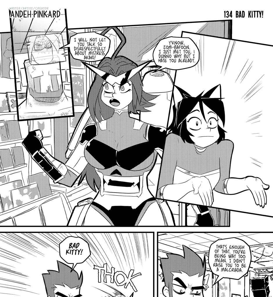 Shonen Punx! - Episode 134, Page 1: 134-Bad-Kitty!