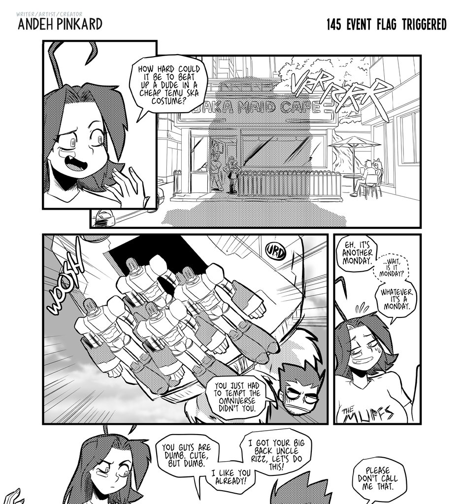 Shonen Punx! - Episode 145, Page 1: 145 Event Flag Triggered