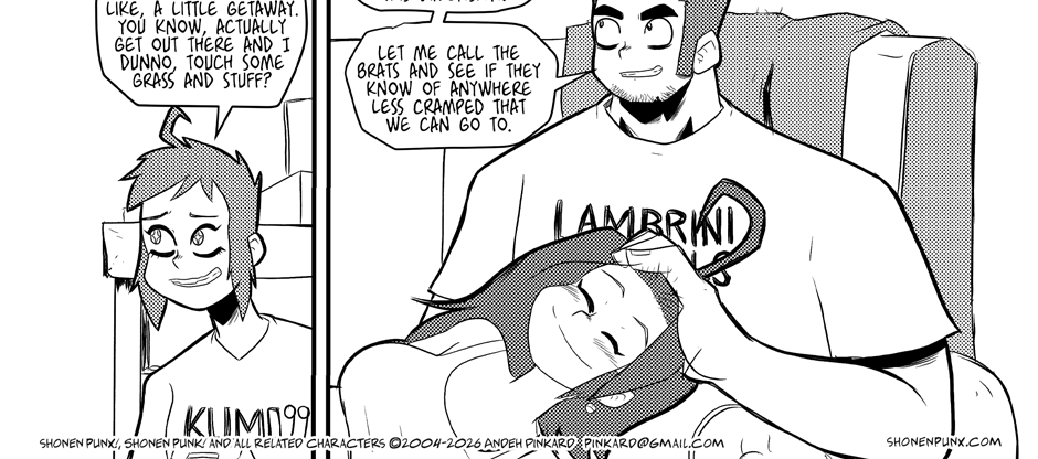 Shonen Punx! - Episode 156, Page 1: 156-Slumming-it-Up