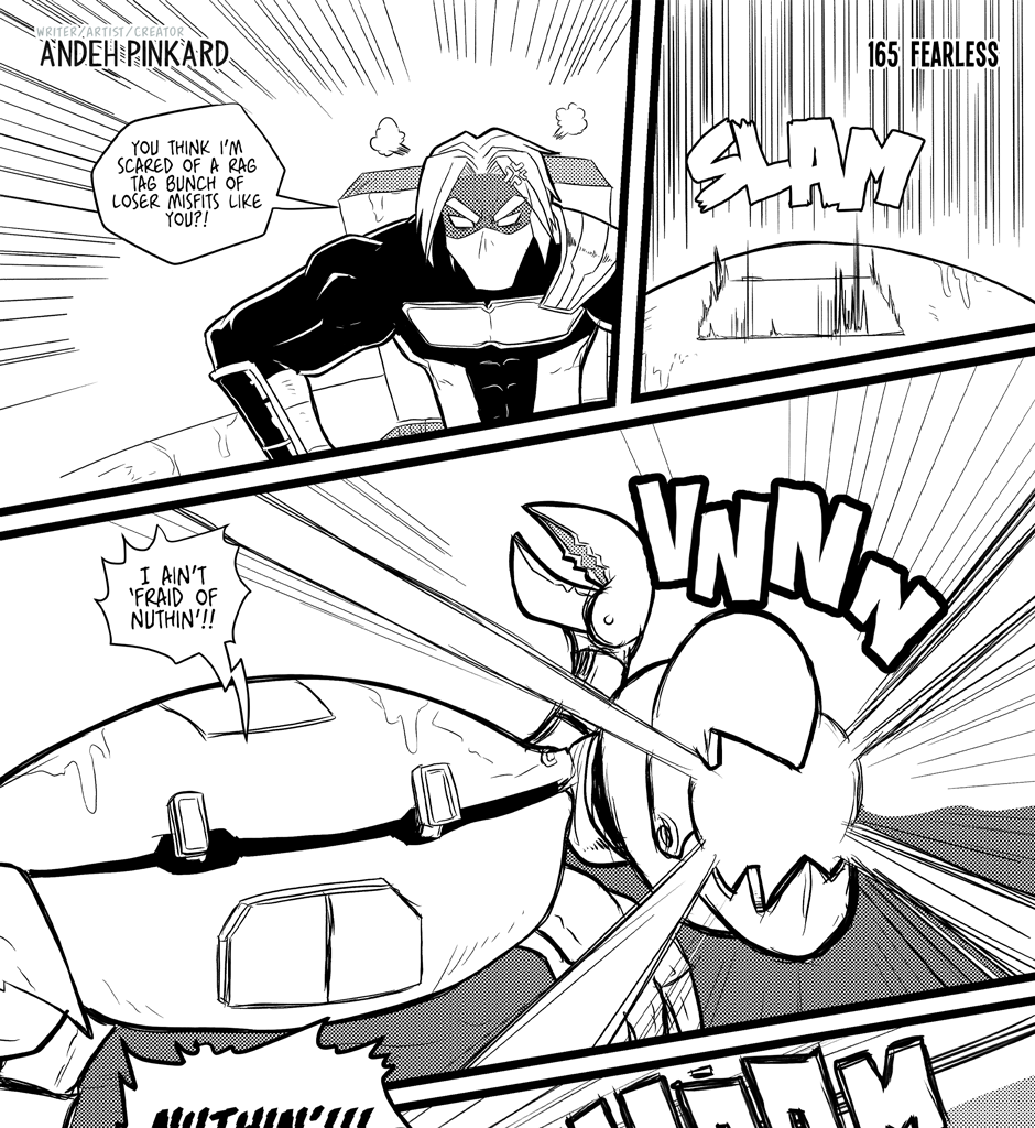 Shonen Punx! - Episode 165, Page 1: 165 Fearless