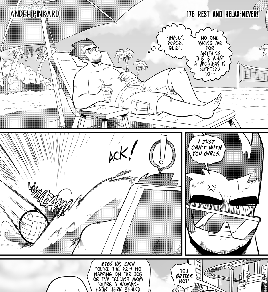 Shonen Punx! - Episode 176, Page 1: 176 Rest and Relax-never!