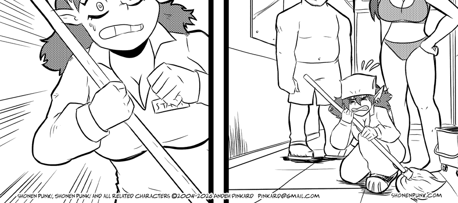 Shonen Punx! - Episode 183, Page 1: 183 Don't Look At Me!
