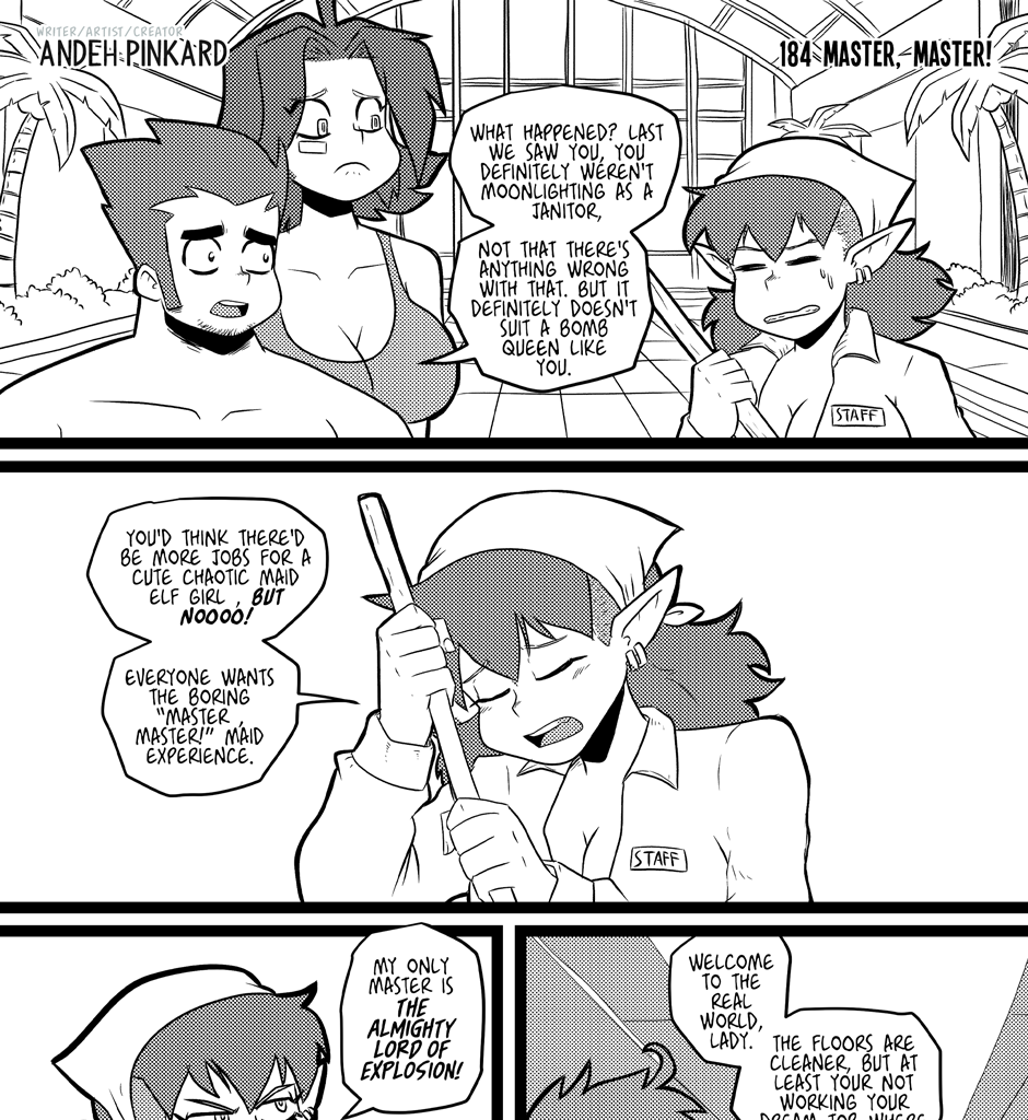 Shonen Punx! - Episode 184, Page 1: 184 Master, Master!