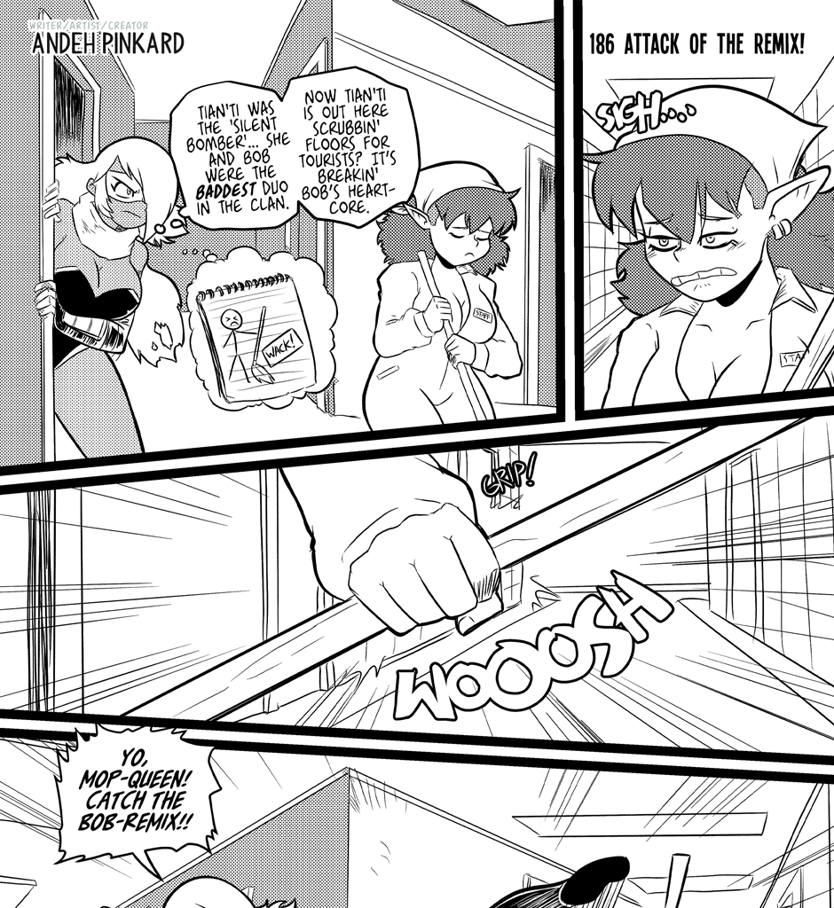 Shonen Punx! - Episode 186, Page 1: 186-Attack-of-the-Remix!