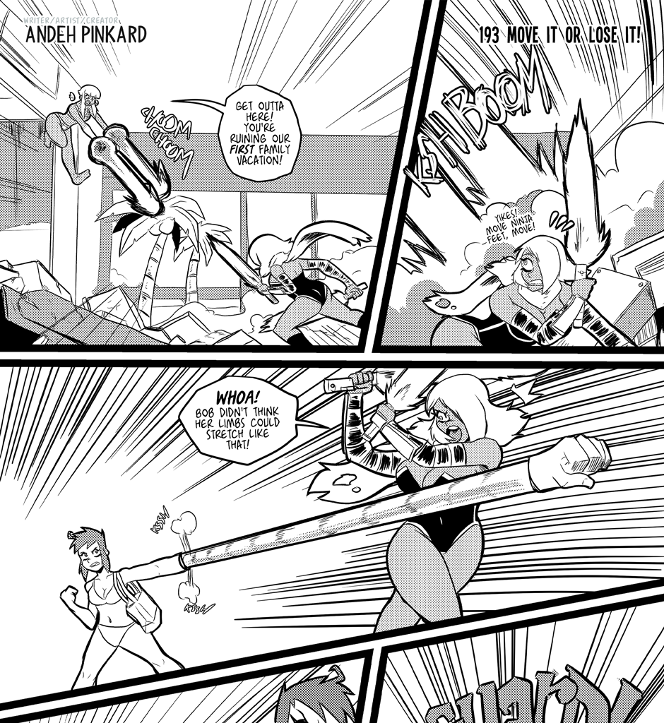 Shonen Punx! - Episode 192, Page 1: 193 Move it or lose it!