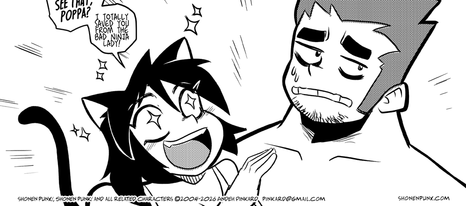 Shonen Punx! - Episode 196, Page 1: 196 Poppa Defense Squad