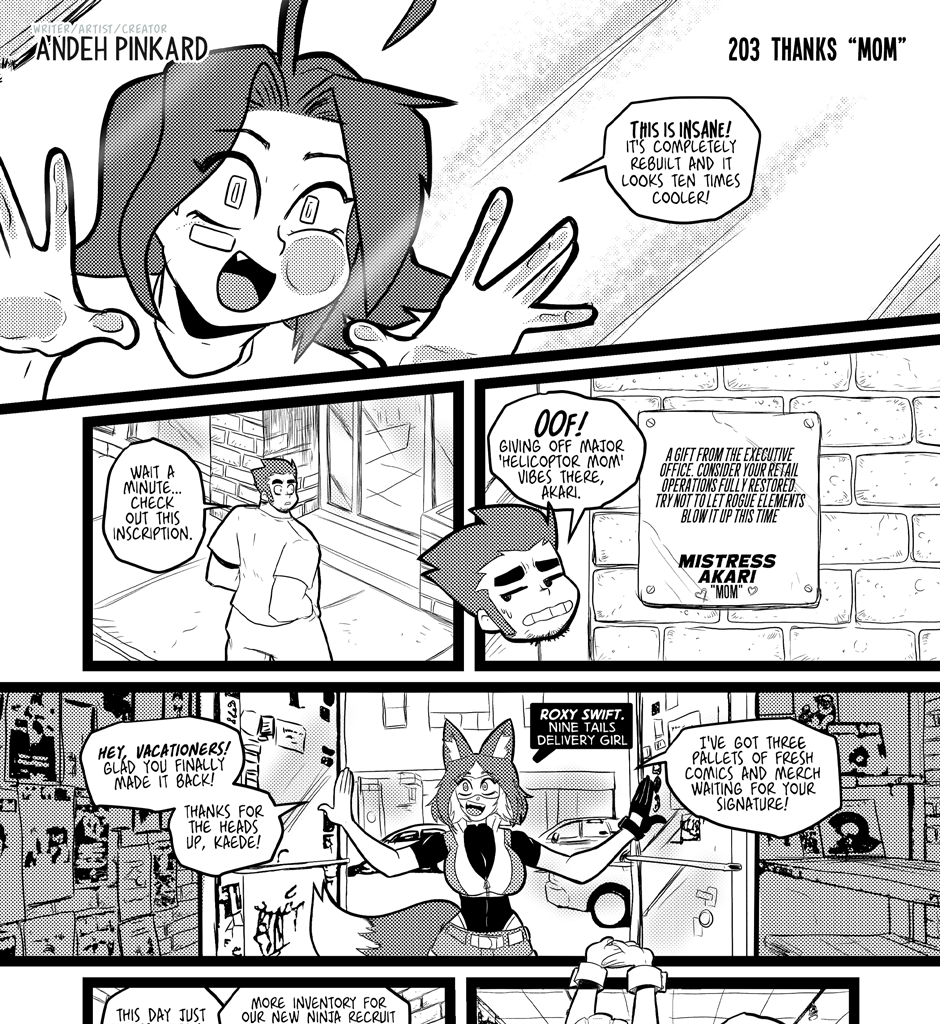 Shonen Punx! - Episode 203, Page 1: 203-Thanks-“mom”