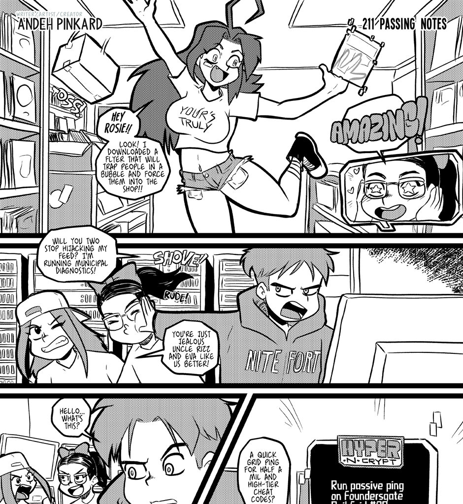 Shonen Punx! - Episode 211, Page 1: 211 Passing Notes