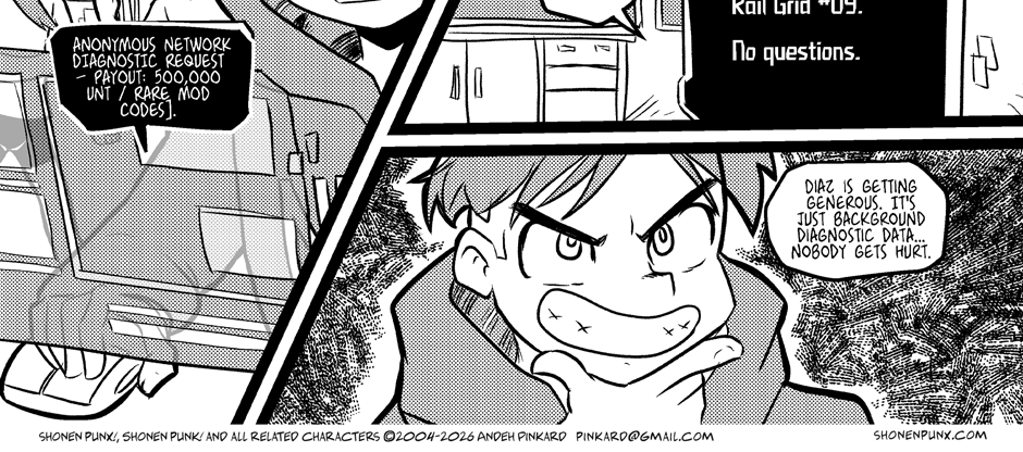 Shonen Punx! - Episode 211, Page 1: 211 Passing Notes