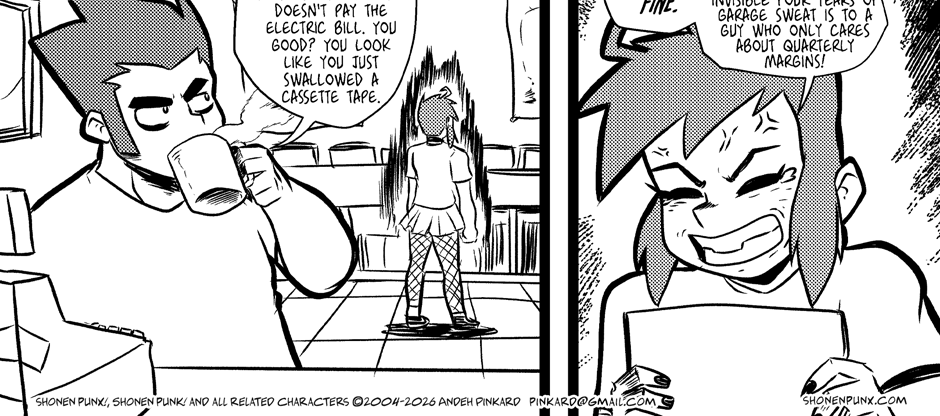 Shonen Punx! - Episode 213, Page 1: 213 Discount Bin’d!