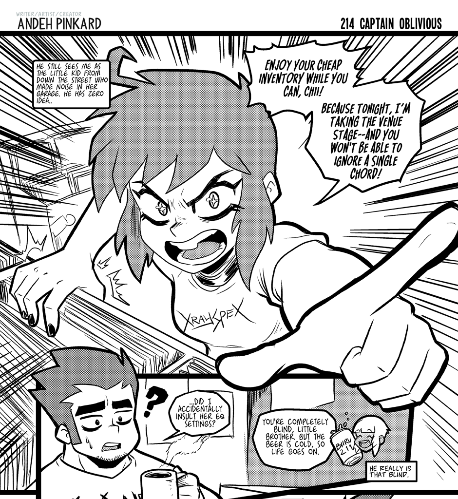 Shonen Punx! - Episode 214, Page 1: 214 Captain Oblivious