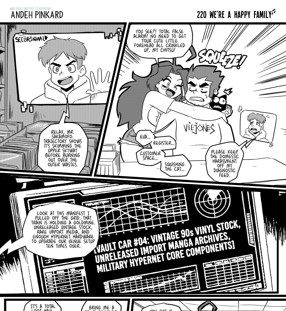 Shonen Punx! - Episode 220, Page 1: 220 We’re a Happy Family♫