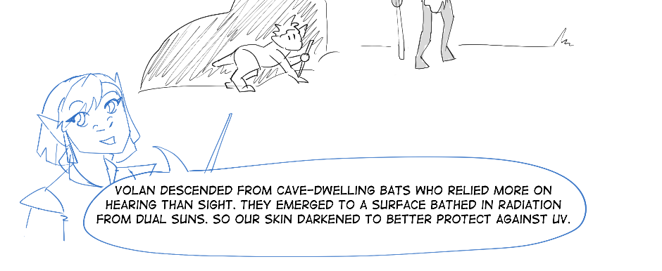 Crash Landing Party - Episode 2, Page 1: Issue 1.5 - Volan Biology Lesson