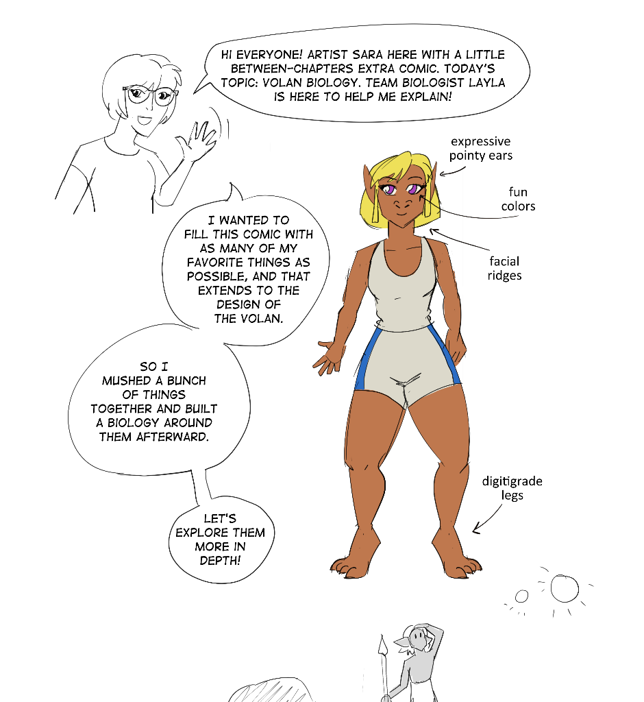 Crash Landing Party - Episode 2, Page 1: Issue 1.5 - Volan Biology Lesson
