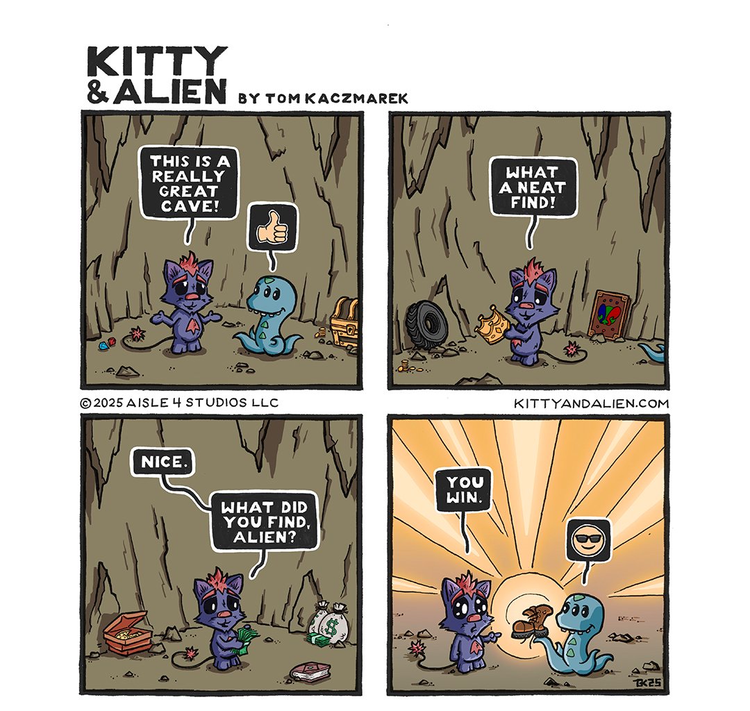 Kitty & Alien - Episode 3, Page 1: Cave Treasure