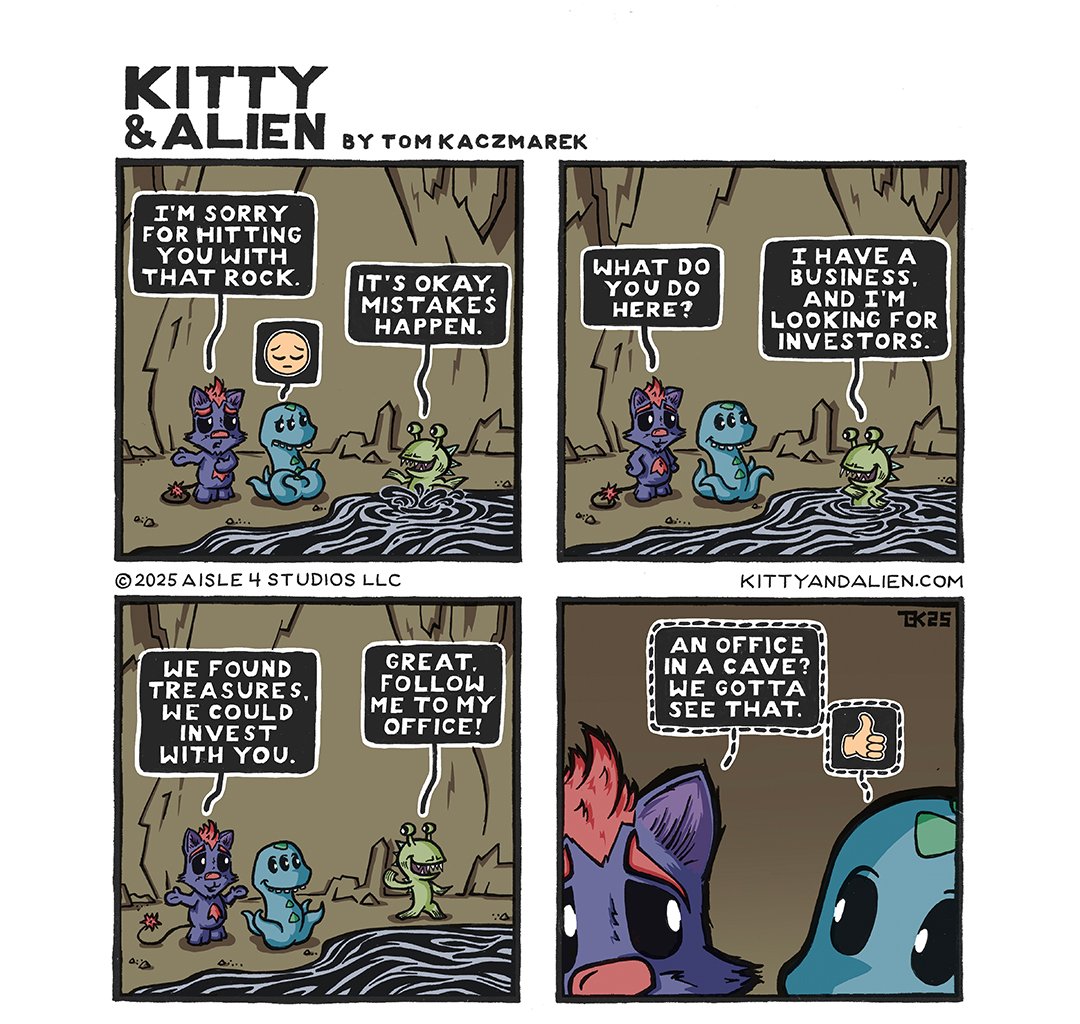 Kitty & Alien - Episode 5, Page 1: Hello Cave Fish