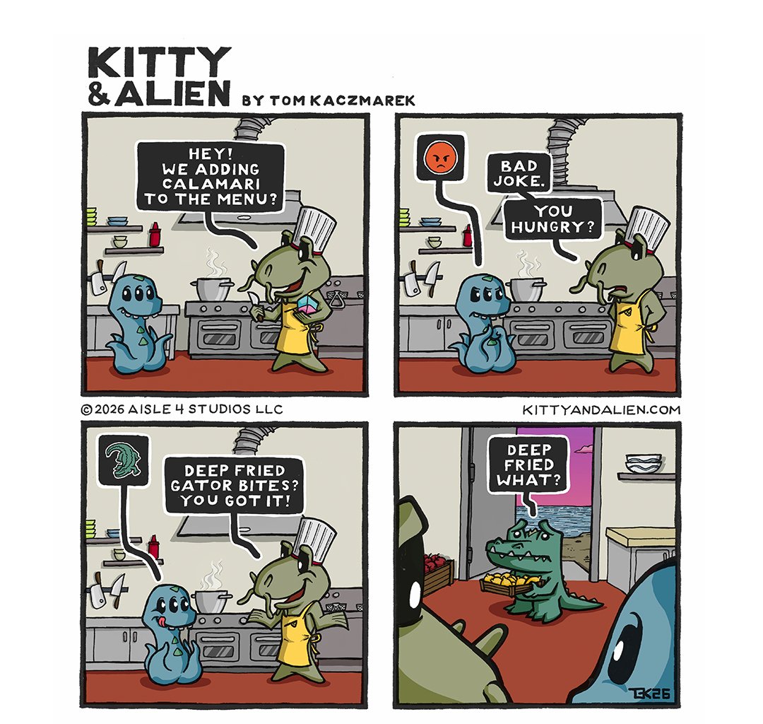 Kitty & Alien - Episode 20, Page 1: Calamari