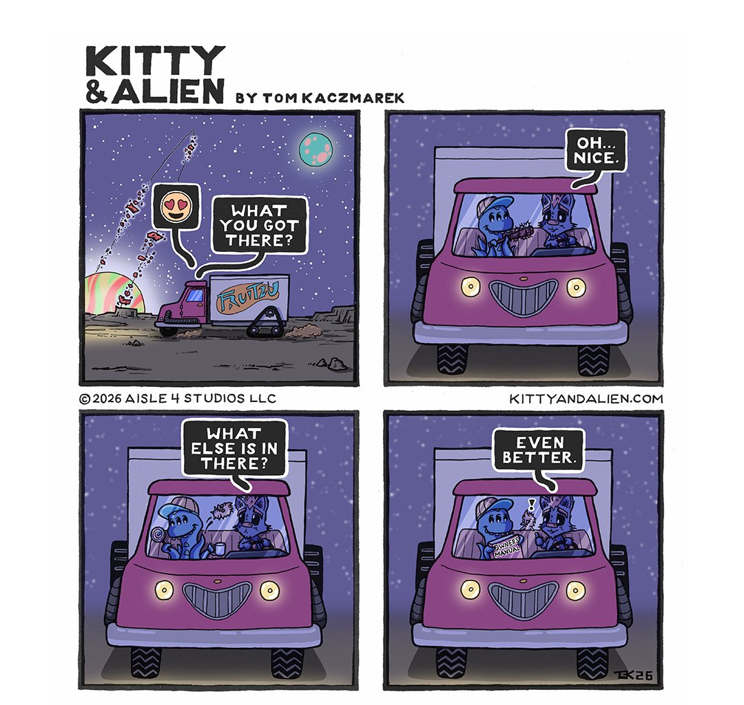 Kitty & Alien - Episode 25, Page 1: On the Road