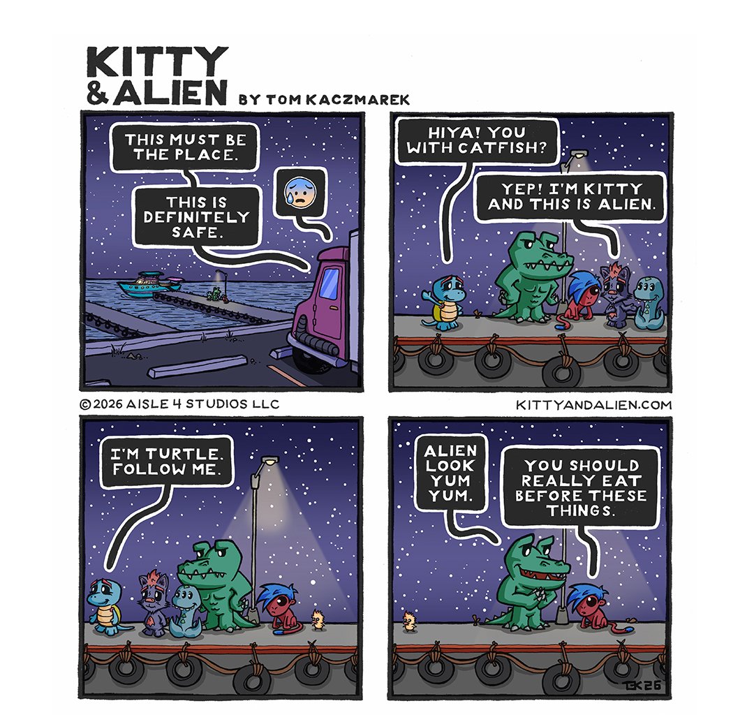 Kitty & Alien - Episode 27, Page 1: The Docks