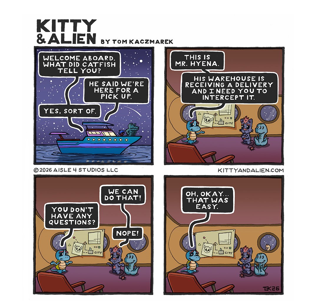 Kitty & Alien - Episode 28, Page 1: On the Yacht