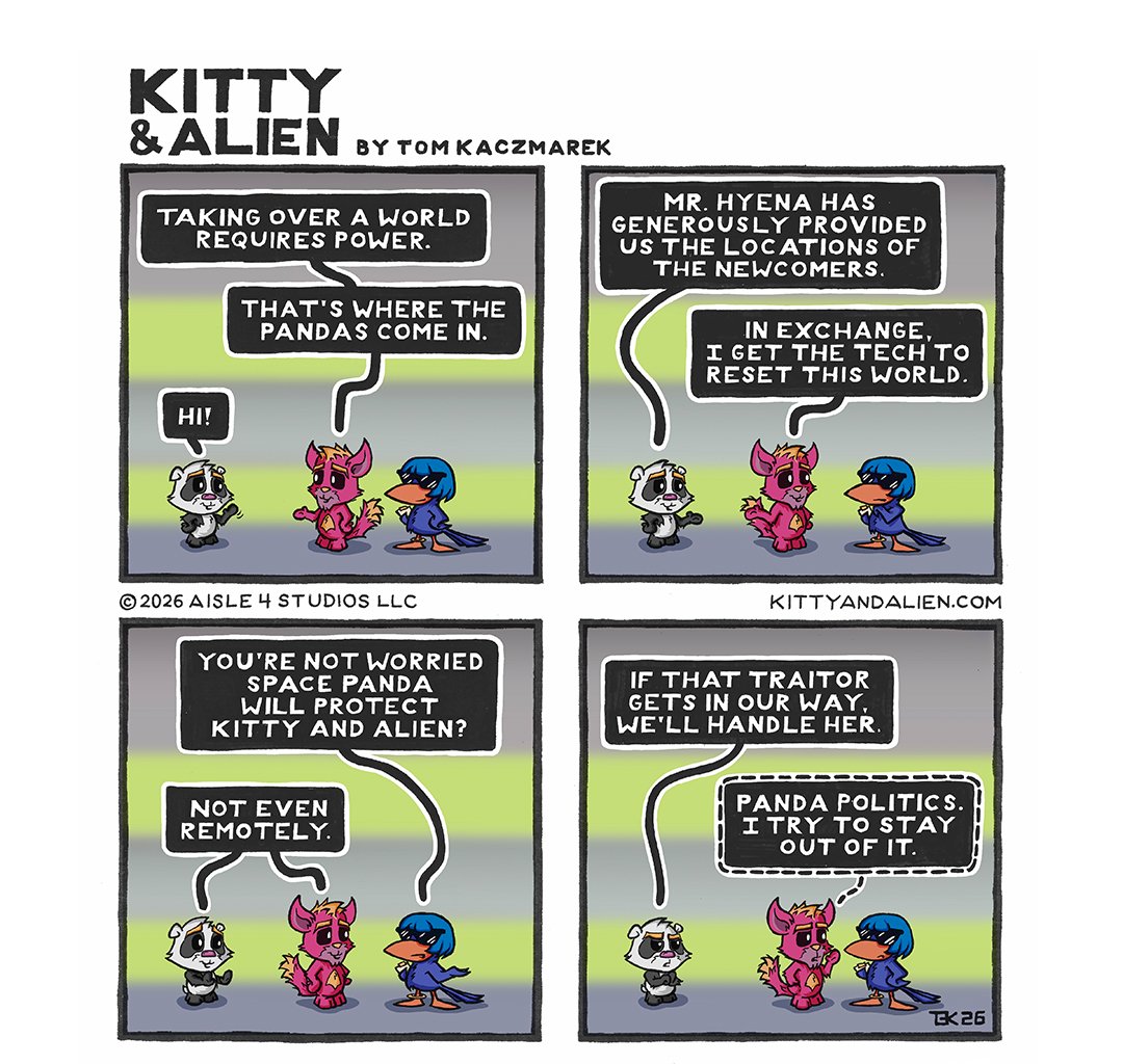 Kitty & Alien - Episode 30, Page 1: Scheming