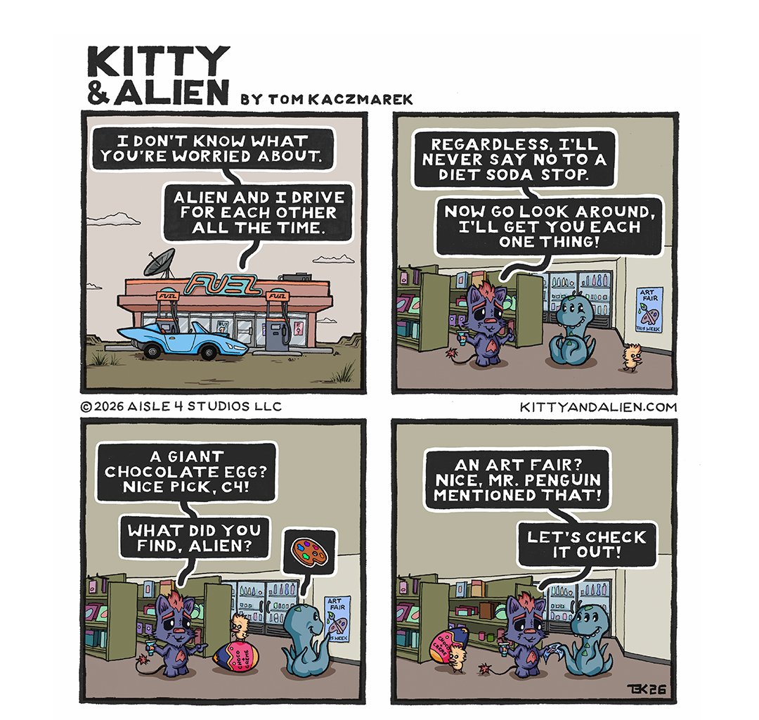 Kitty & Alien - Episode 32, Page 1: Fuel Station Stop