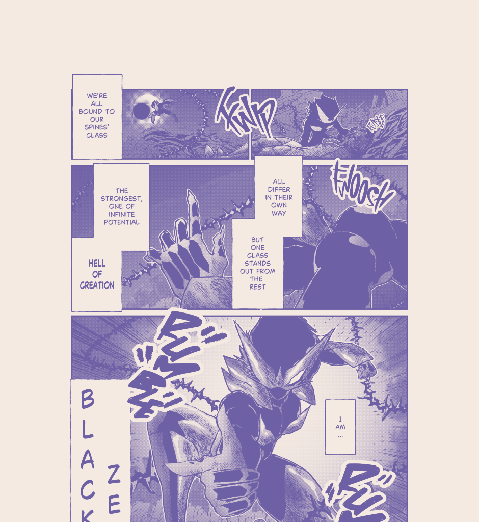 Blood Spine: Black Chapter - Episode 9, Page 4: Hero of the Future! Black Zero Returns! [9]
