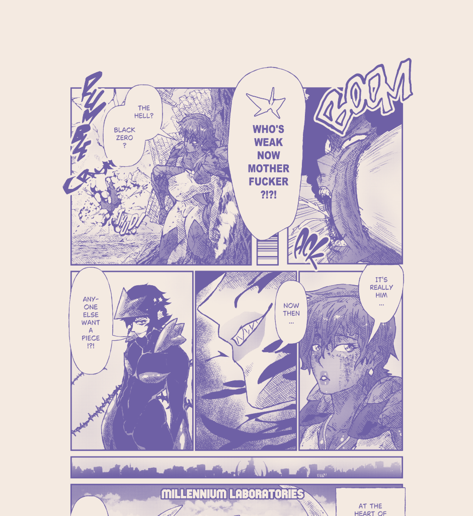 Blood Spine: Black Chapter - Episode 11, Page 1: Hero of the Future! Black Zero Returns! [11]
