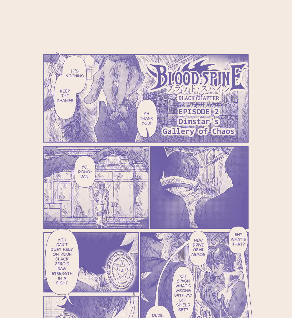 Blood Spine: Black Chapter - Episode 14, Page 2: Dimstar's Gallery of Chaos! [1]
