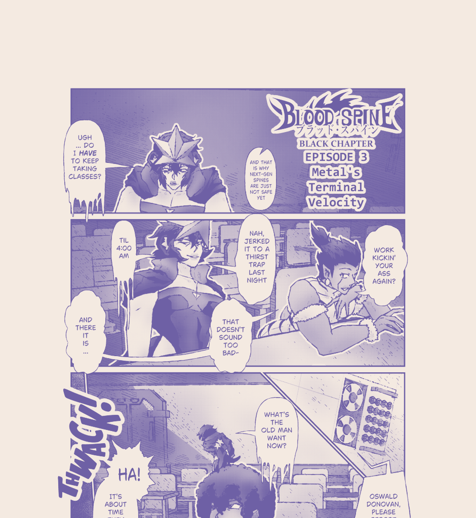 Blood Spine: Black Chapter - Episode 28, Page 2: Metal's Terminal Velocity [1]