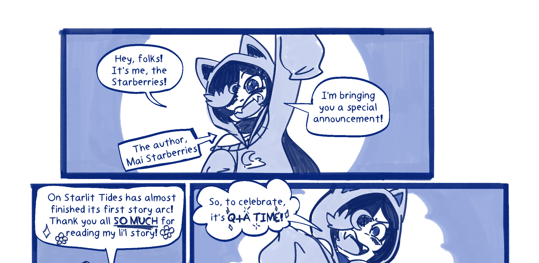 On Starlit Tides - Episode 77, Page 1: Special Announcement: Q&A!