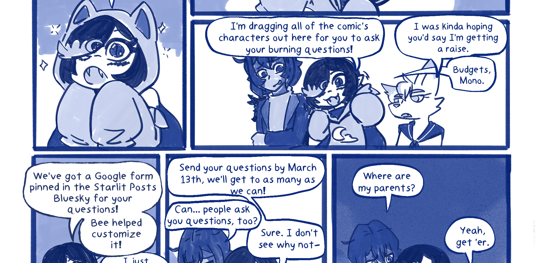 On Starlit Tides - Episode 77, Page 1: Special Announcement: Q&A!