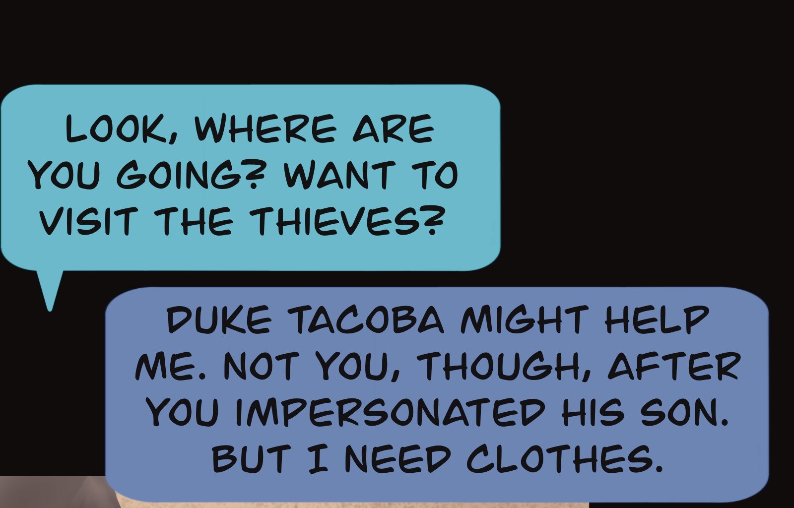 Sage Eyes: The Light Thief - Episode 4, Page 9: Chapter 4 False Friends