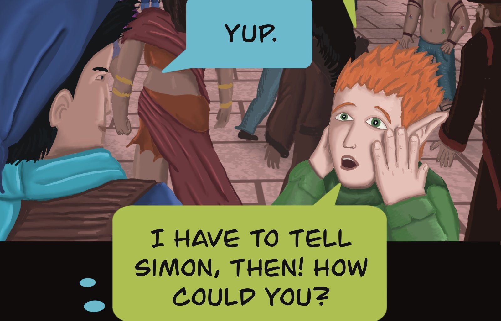 Sage Eyes: The Light Thief - Episode 4, Page 19: Chapter 4 False Friends