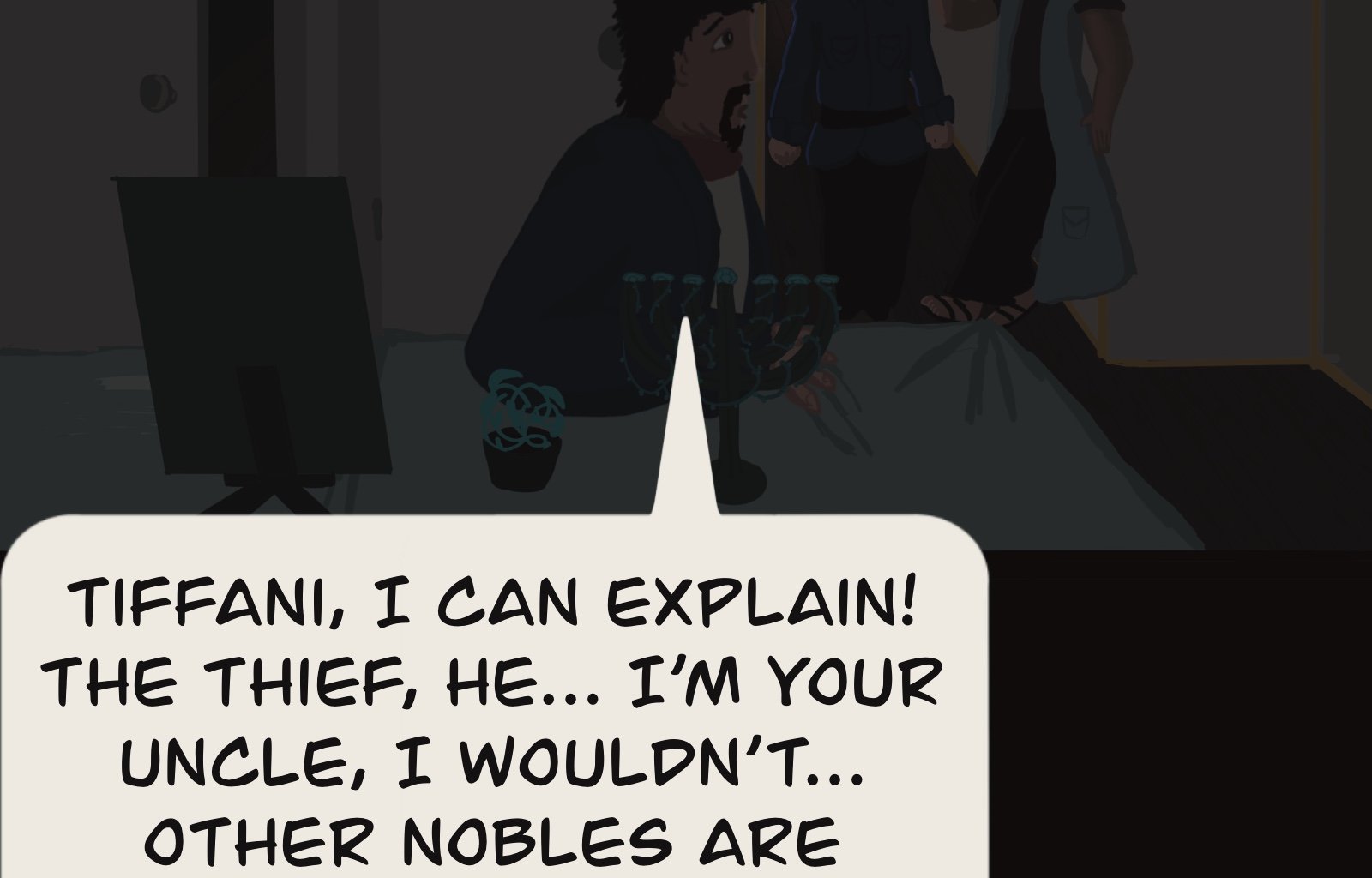 Sage Eyes: The Light Thief - Episode 4, Page 36: Chapter 4 False Friends