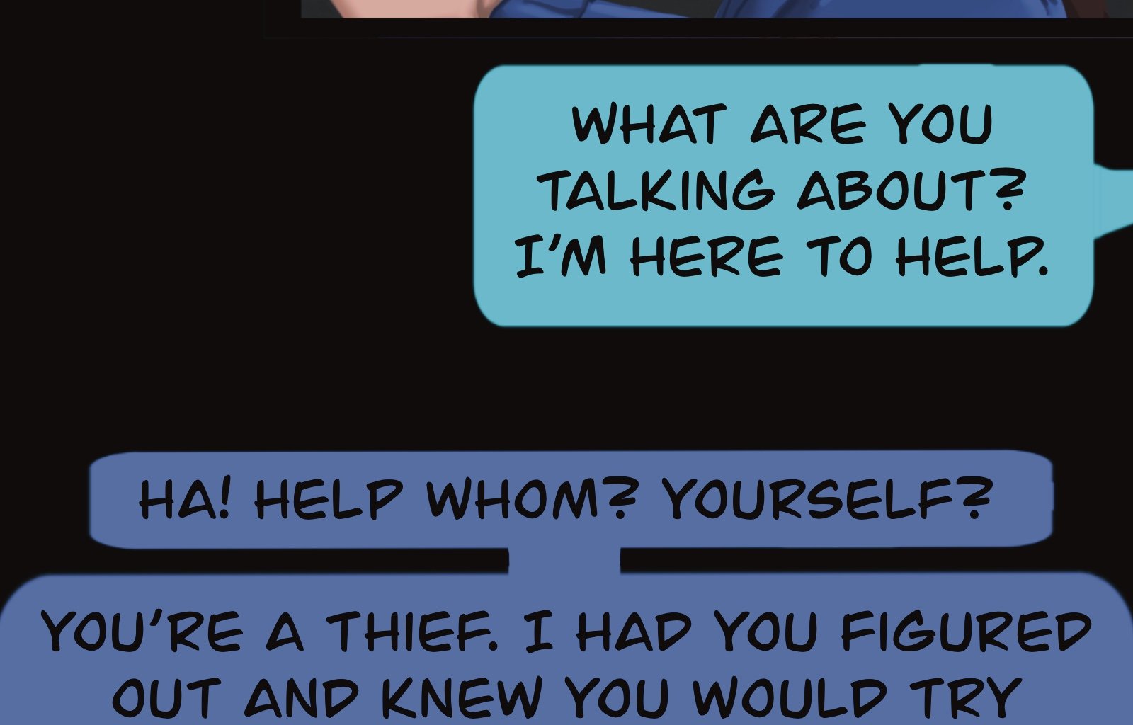 Sage Eyes: The Light Thief - Episode 4, Page 44: Chapter 4 False Friends