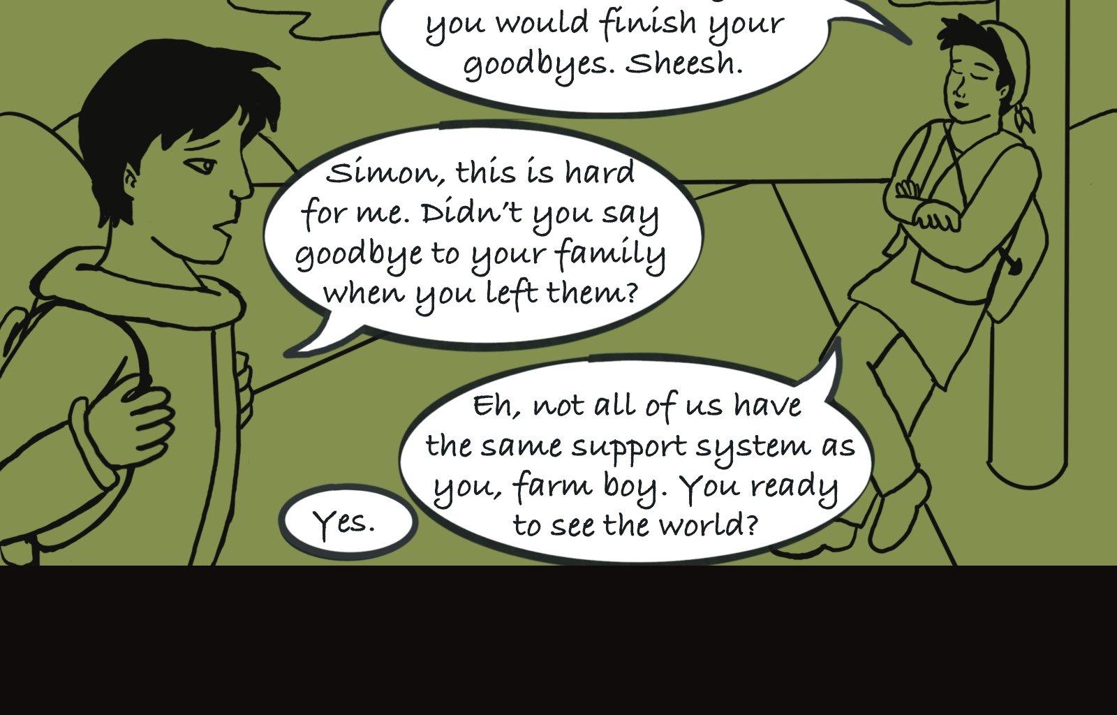 Sage Eyes: The Light Thief - Episode 5, Page 2: Chapter 5 Cloudy Skies