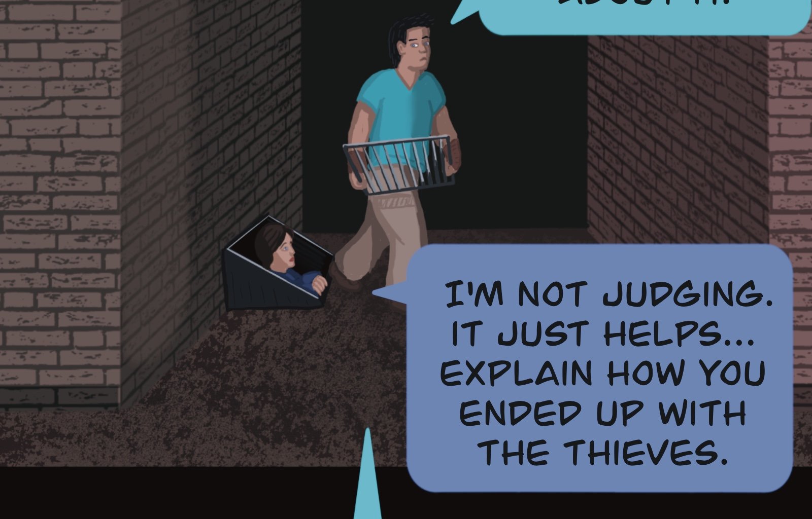 Sage Eyes: The Light Thief - Episode 5, Page 15: Chapter 5 Cloudy Skies