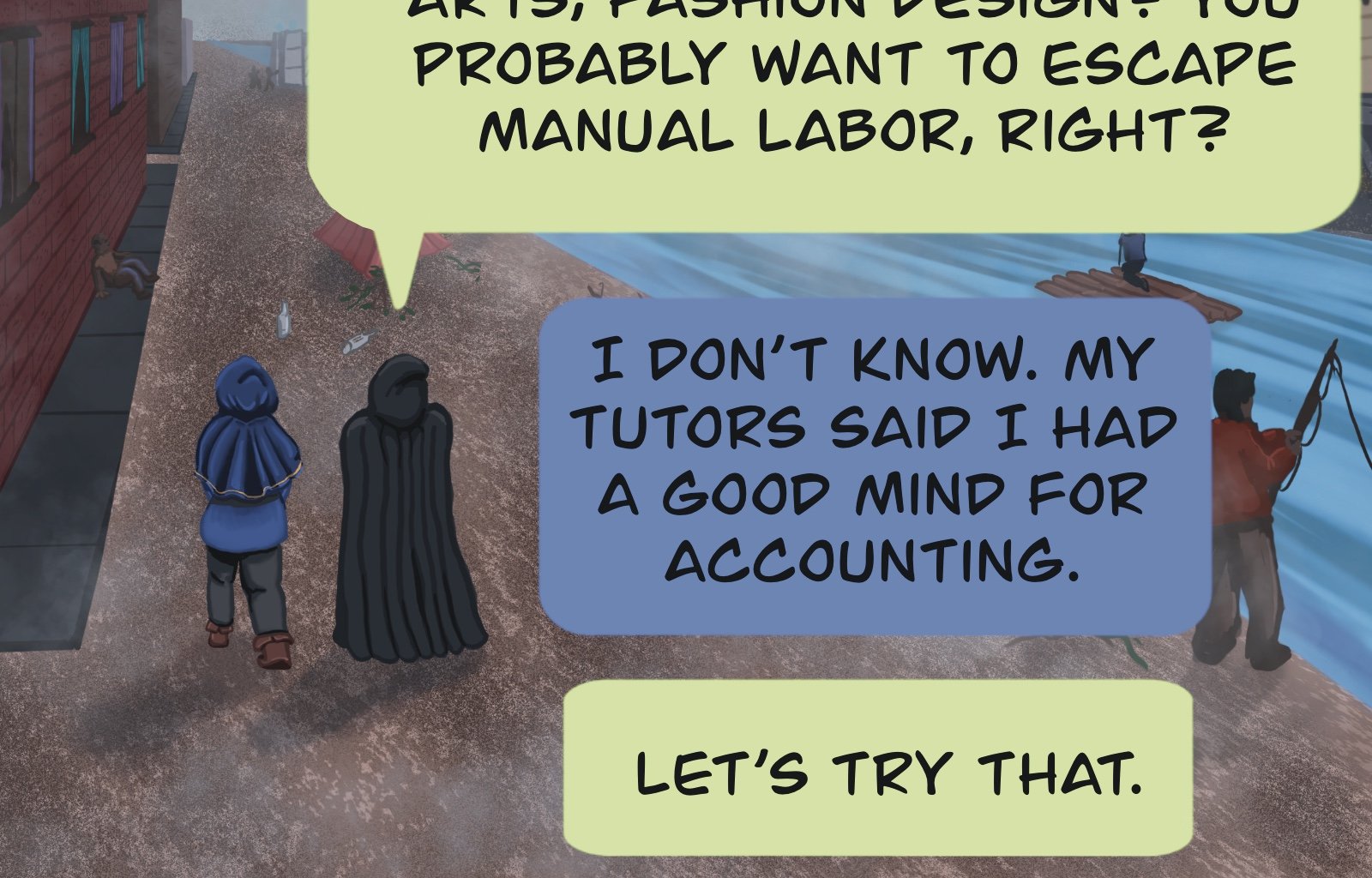 Sage Eyes: The Light Thief - Episode 5, Page 16: Chapter 5 Cloudy Skies